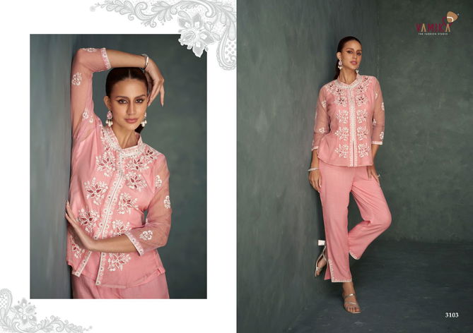 Rabya Vol 1 By Vamika Nx Cord Set Western Top With Bottom Wholesale Market